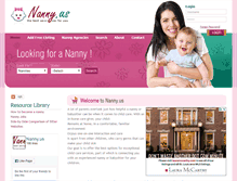 Tablet Screenshot of nanny.us