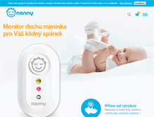 Tablet Screenshot of nanny.cz