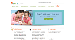 Desktop Screenshot of nanny.com