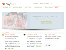 Tablet Screenshot of nanny.com
